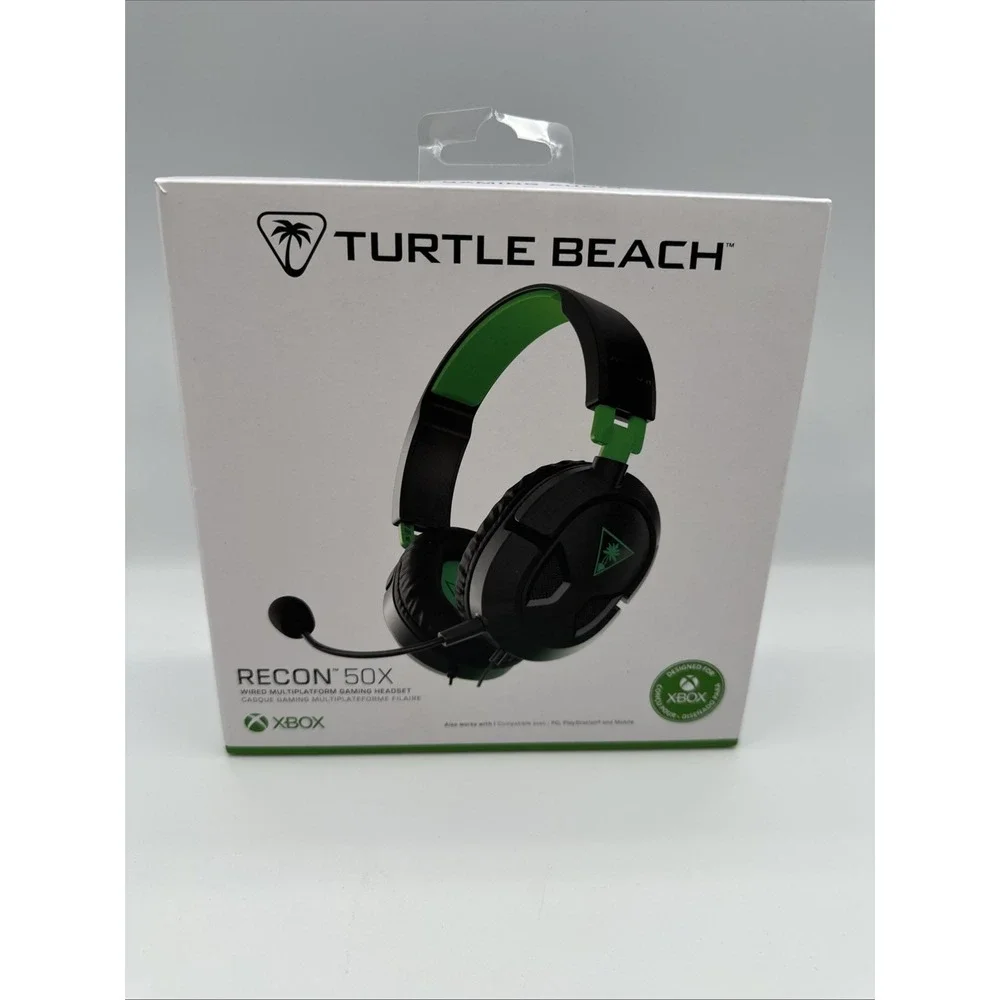 Turtle Beach‎ Recon 50X Wired Gaming Headset Black & Green Designed for Xbox